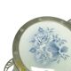 Art Nouveau tray, silver-plated brass, white porcelain, Austria, early 20th century