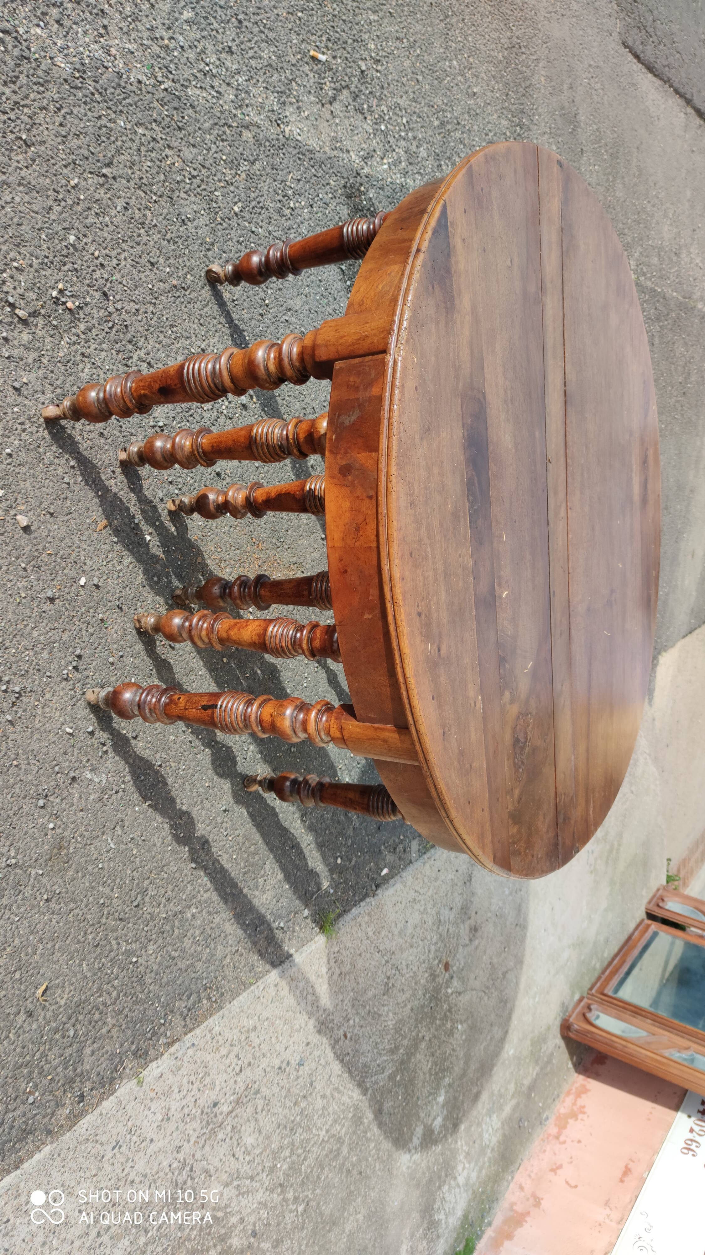 Louis Philippe period 10-foot walnut console table