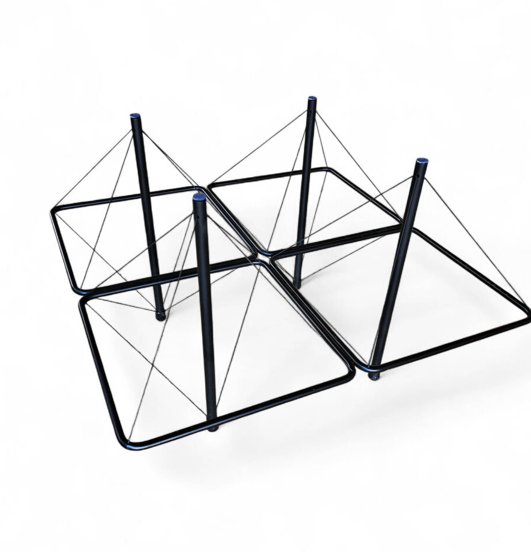 Rare wire coffee table 1980s