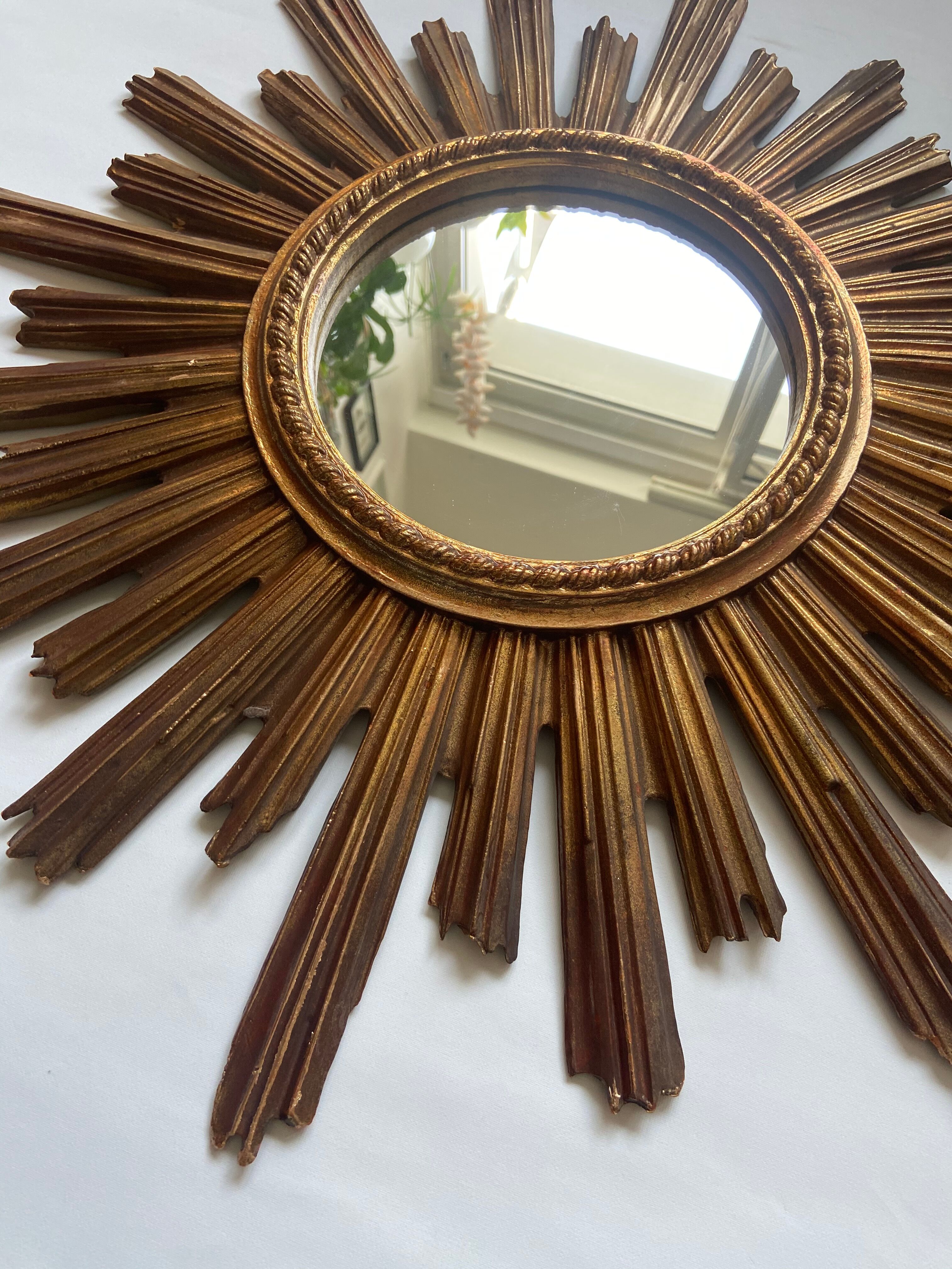 Golden sun mirror