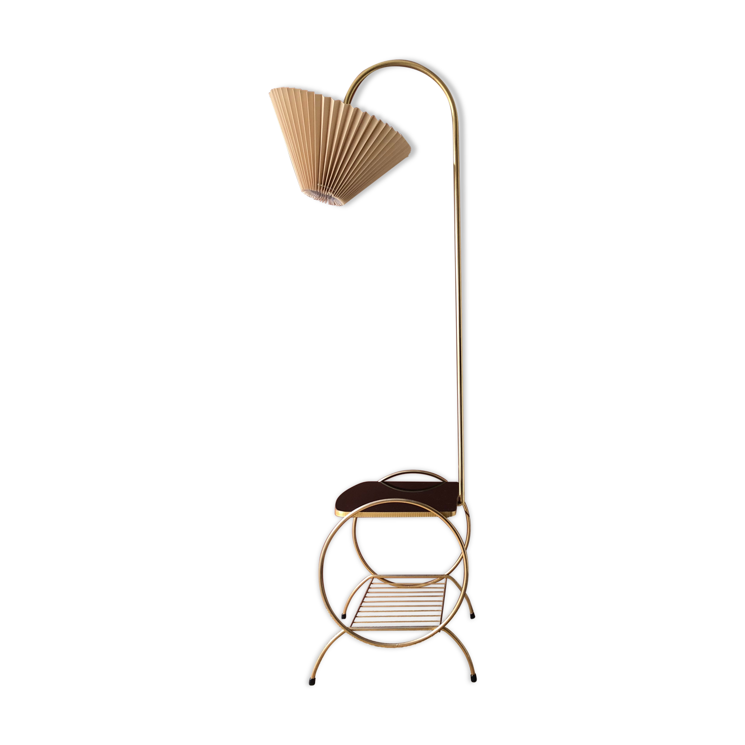 Vintage e-reader floor lamp