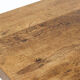 Vintage Mid-Century Brutalist Rustic Oak Dining Table