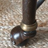 Vintage metal and glass server