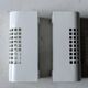 Pair of vintage wall sconces in sheet metal/Perriand/Mategot style.