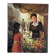 The Little Merchant, florist, oil on canvas