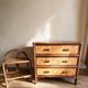 Rattan and bamboo chest of drawers 1960
