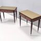 Pair of Beech and Ebonized Walnut Nightstands Attr. to Paolo Buffa, Italy