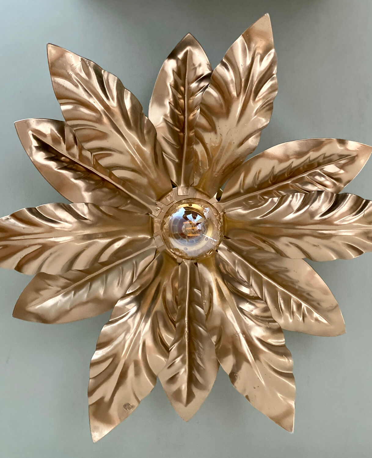 Vintage golden wall light