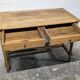 Bureau en chêne 2 tiroirs