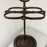 Umbrella stand, cast iron cane holder from the 19th century / Napoleon III style