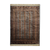 Traditional Hand Made Blue Wool Area Rug- 124x180cm