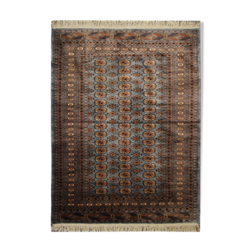 Traditional Hand Made Blue Wool Area Rug- 124x180cm