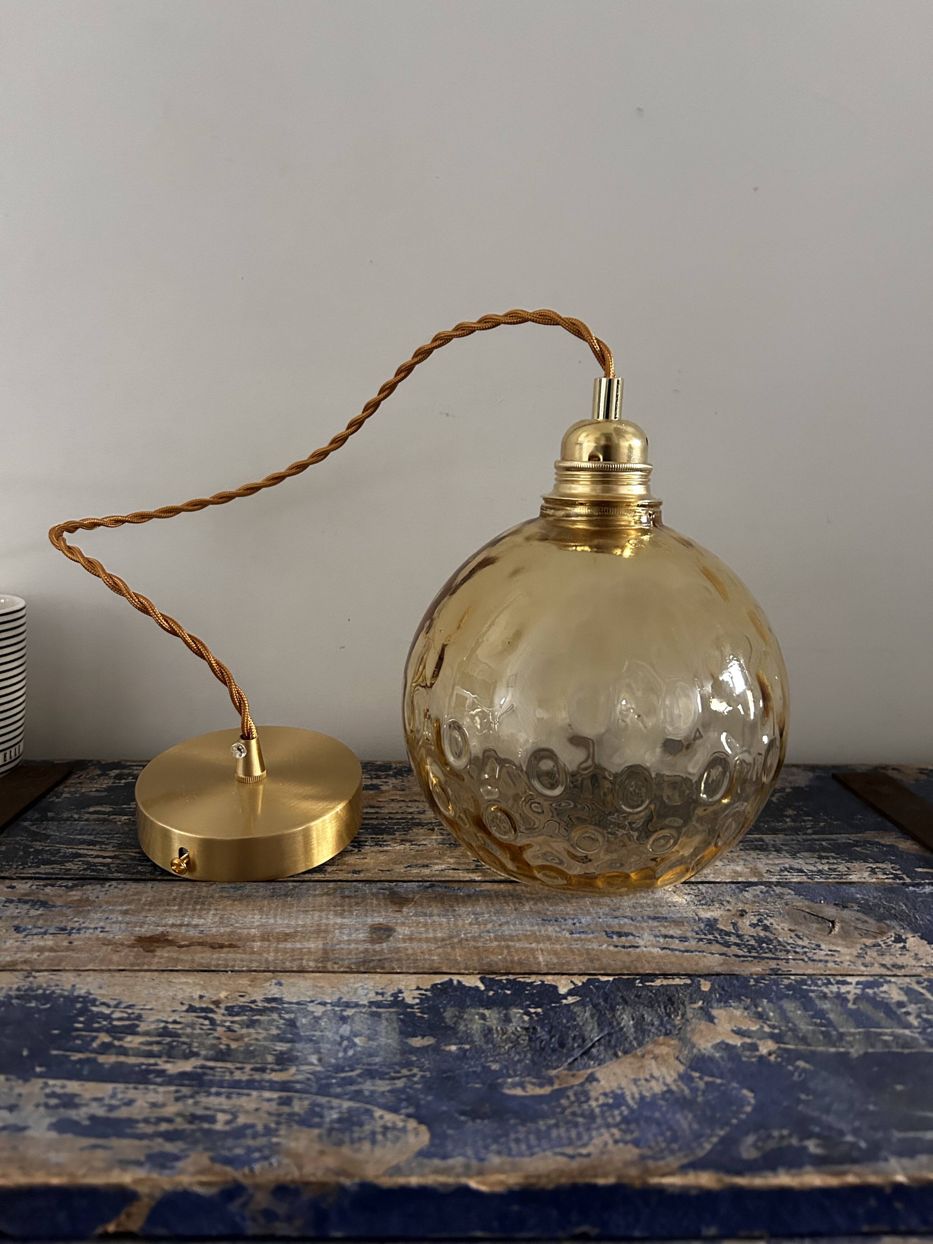 Old ball pendant light