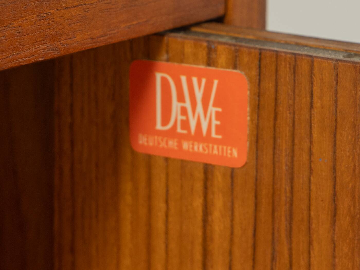 Commode bleue élégante des années 1960 par DeWe