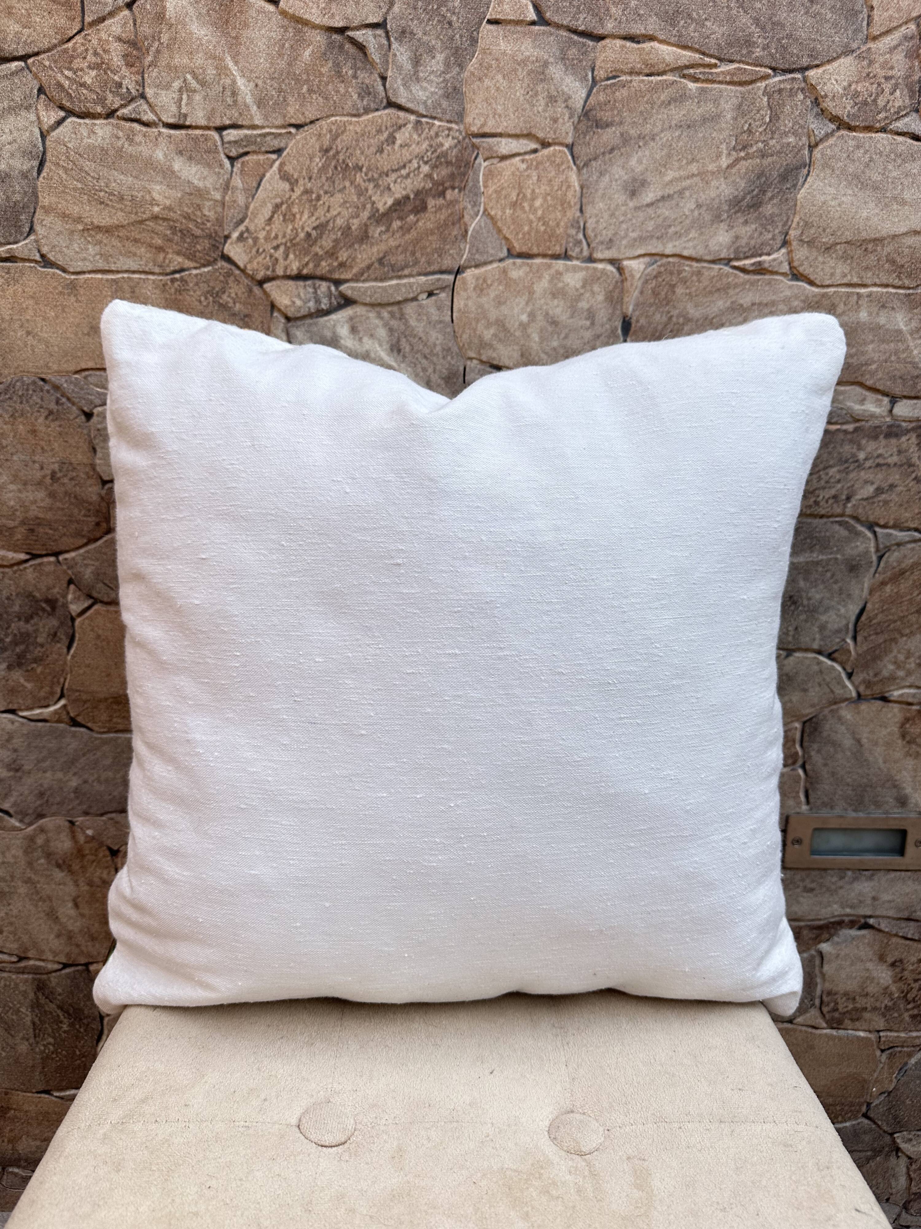 Housse de coussin Kilim marocaine faite main : Coussin décoratif bohème