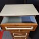 Wooden workshop cabinet with flaps