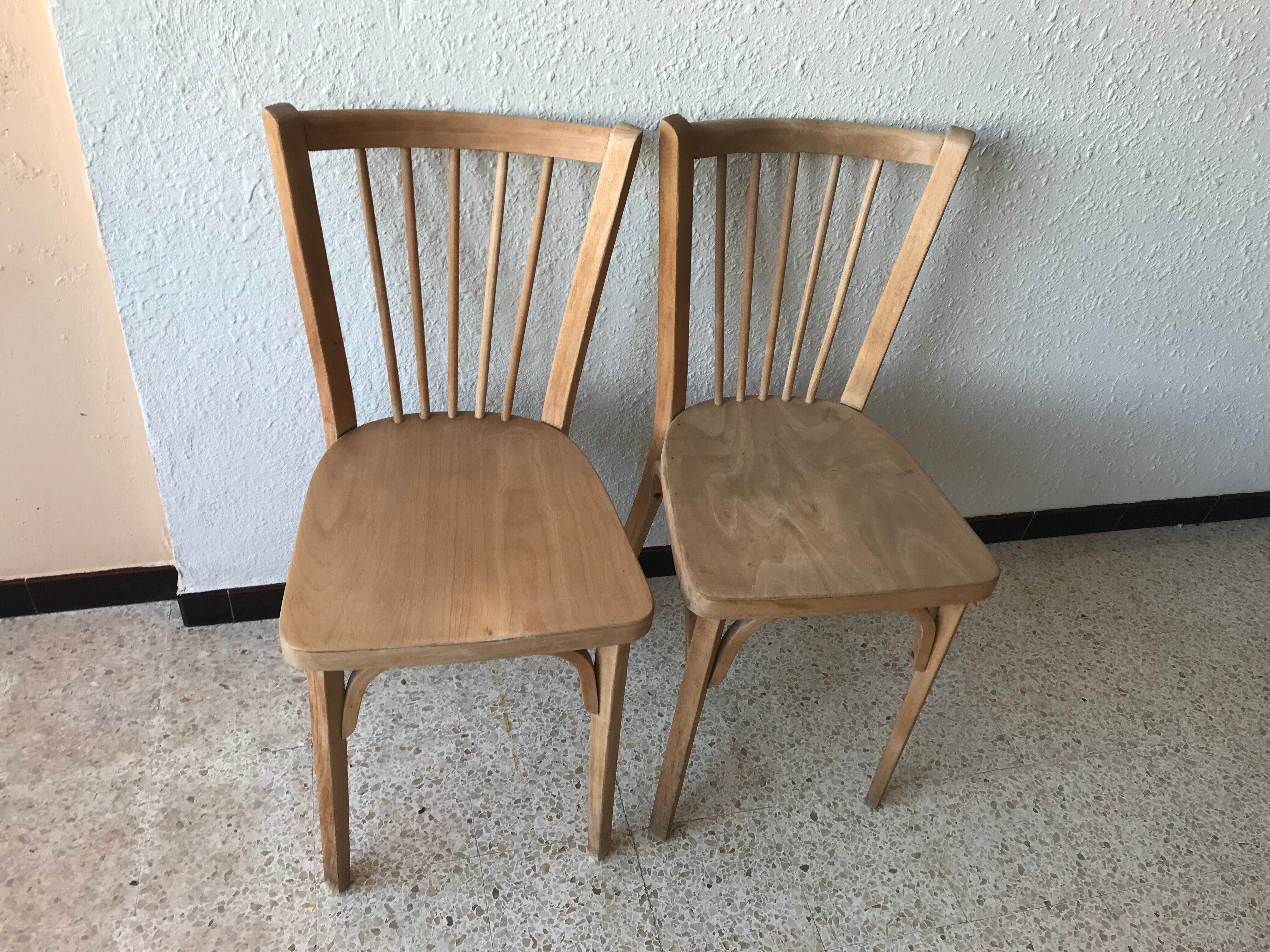 Paire de chaises Baumann vintage