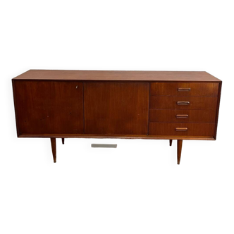 Scandinavian sideboard with compass feet 1970s