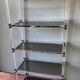 70s shelf in plexiglas and smoked glass