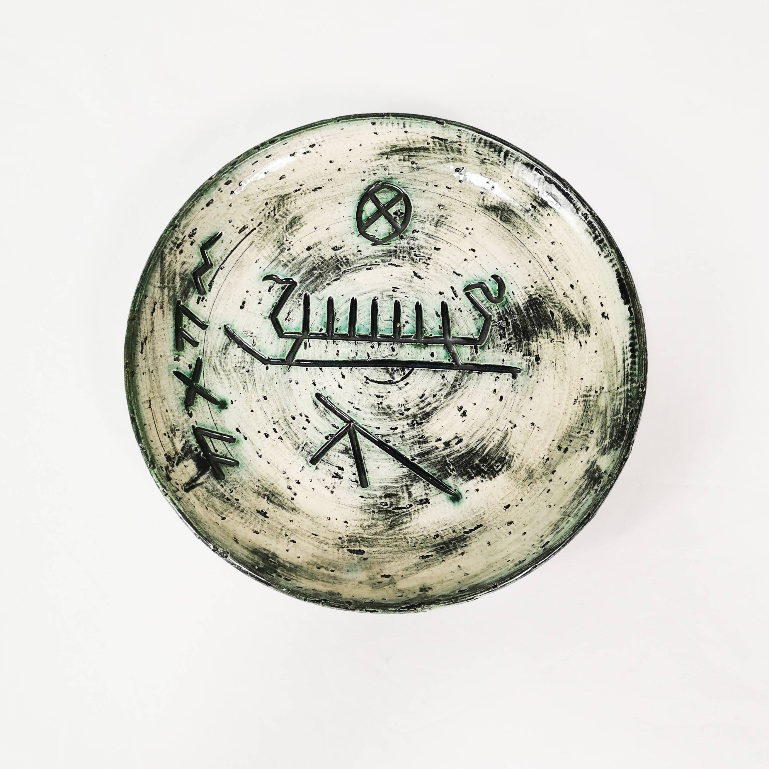 Ceramic wall plate, Arol, Norway, 1960s