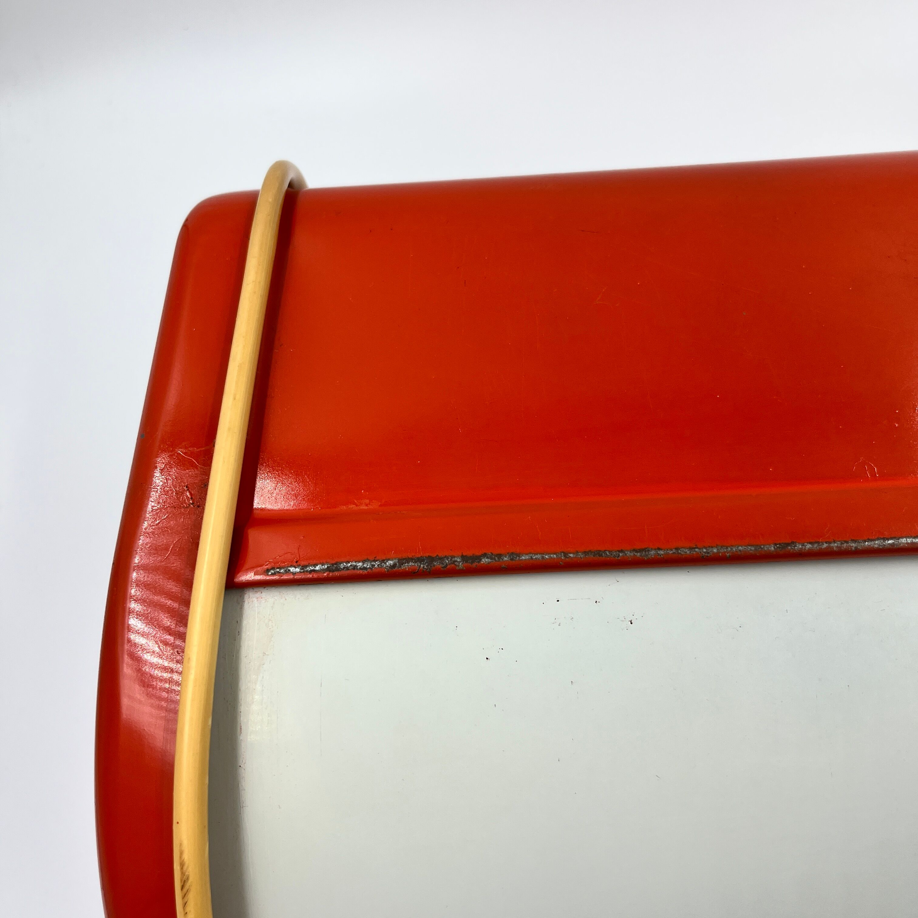 Vintage metal bread box