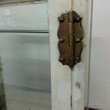 Ancient medical showcase in metal