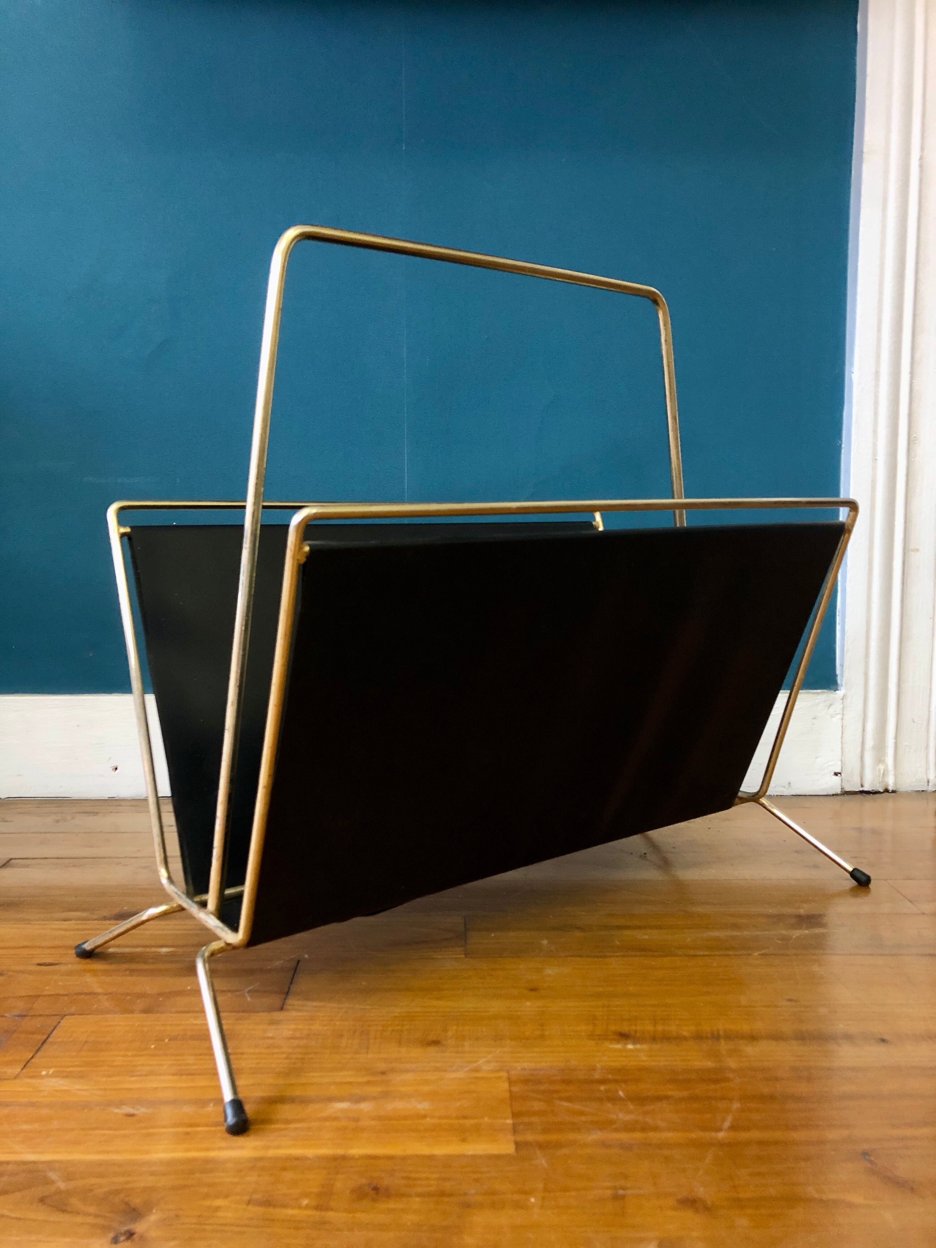 Vintage metal magazine holders