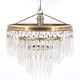 Crystal and brass tassel chandelier, 1930s