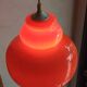 Suspension en opaline orange, années "60/70"