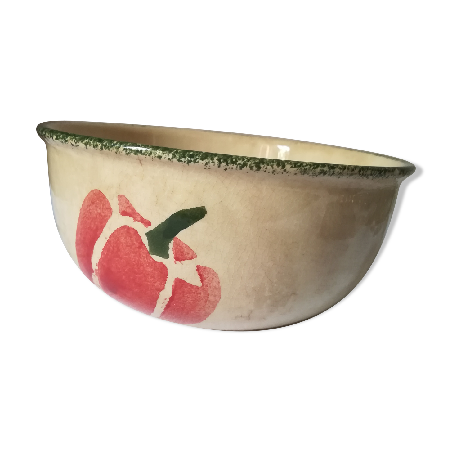 Small old salad bowl