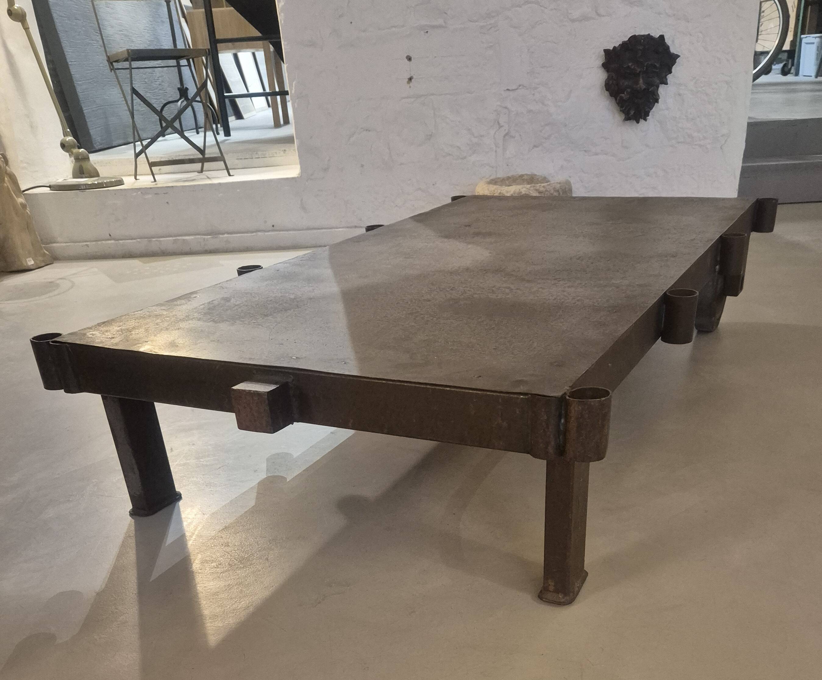 Vintage industrial coffee table, circa 1970