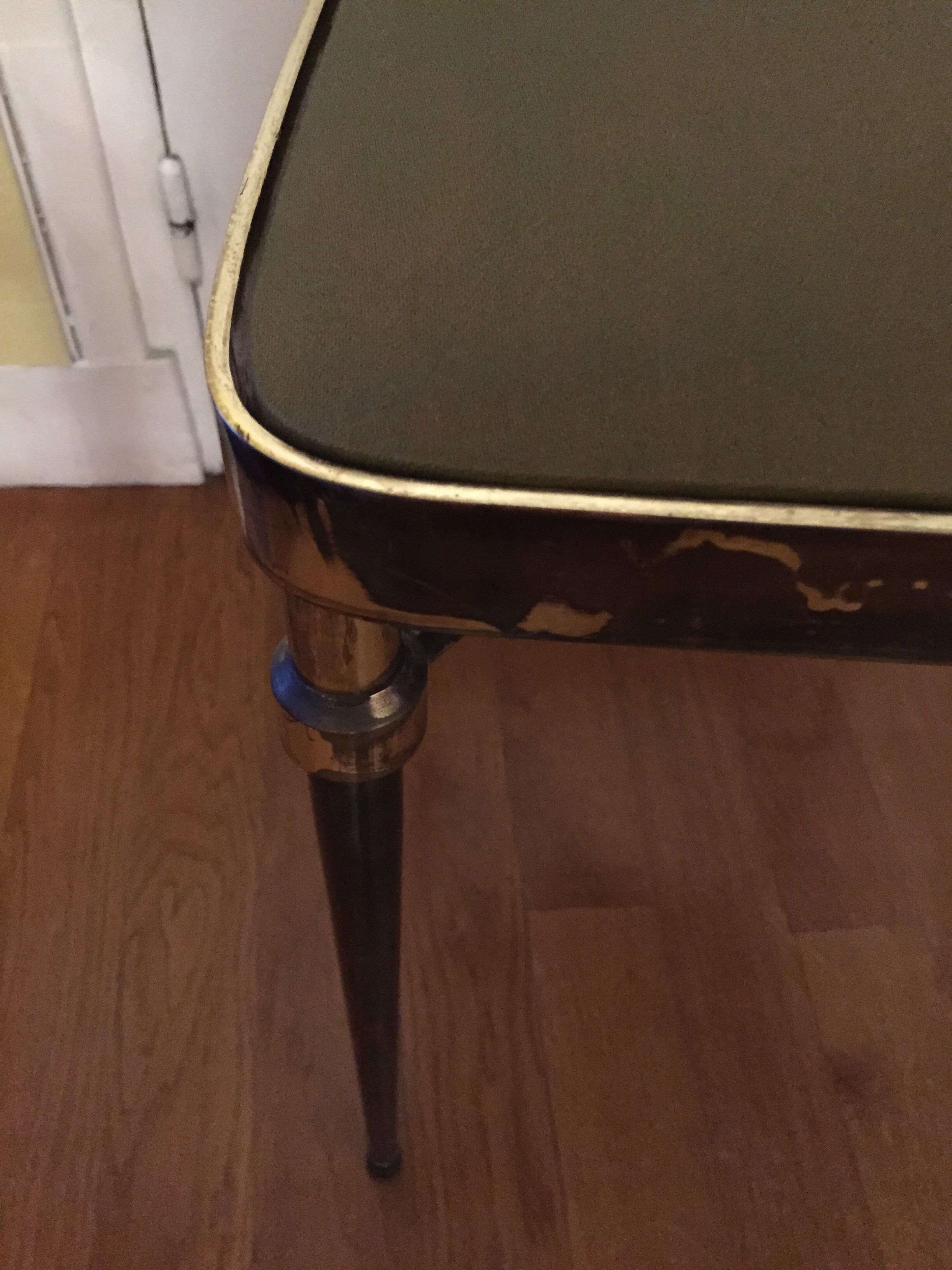 Golden metal chair design