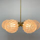 Lustre en laiton et verre des années 1960 par Kamenicky Senov, 2 pièces disponibles