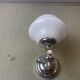 Minimalist white glass wall sconce lamp