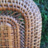 4 Perret and Vibert bamboo and rattan chairs