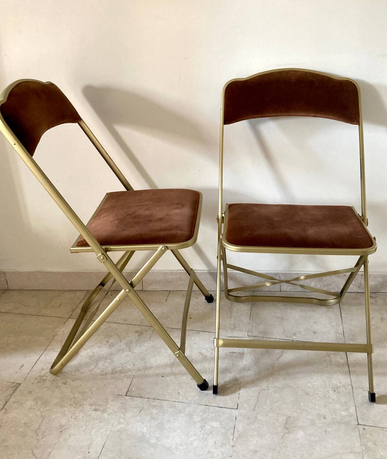 Pair of folding chairs Chaisor