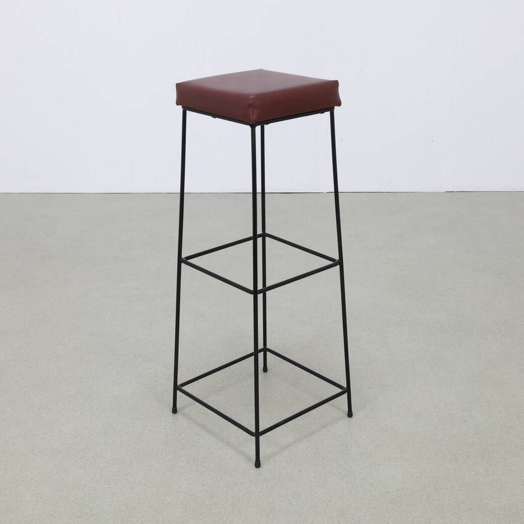 6x Minimalist bar stools, 60s