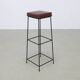 6x Minimalist bar stools, 60s