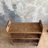 Brutalist oak shelf