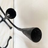 Wrought iron candlesticks