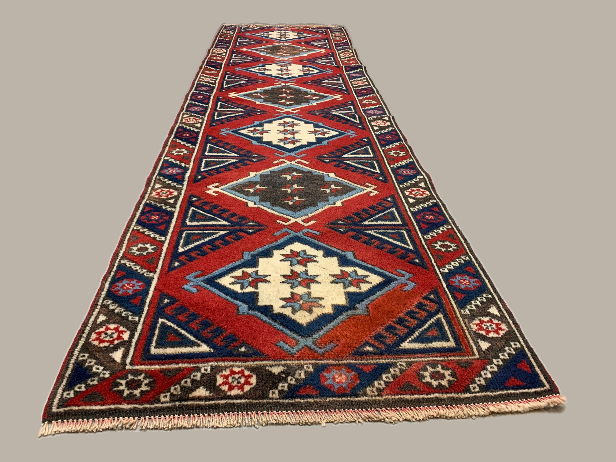 Turkish Runner 276x75 cm Tribal Rug