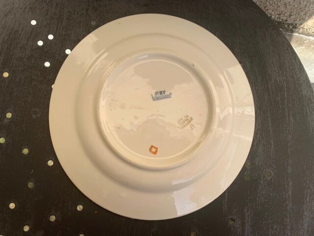 4 flat plates longchamp iron earth model Suzy art deco