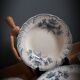 Set 6 hollow plates regency