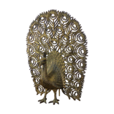 Vintage peacock screen lamp
