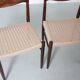 Set of 4 Scandinavian chairs in Rio rosewood by HW Klein