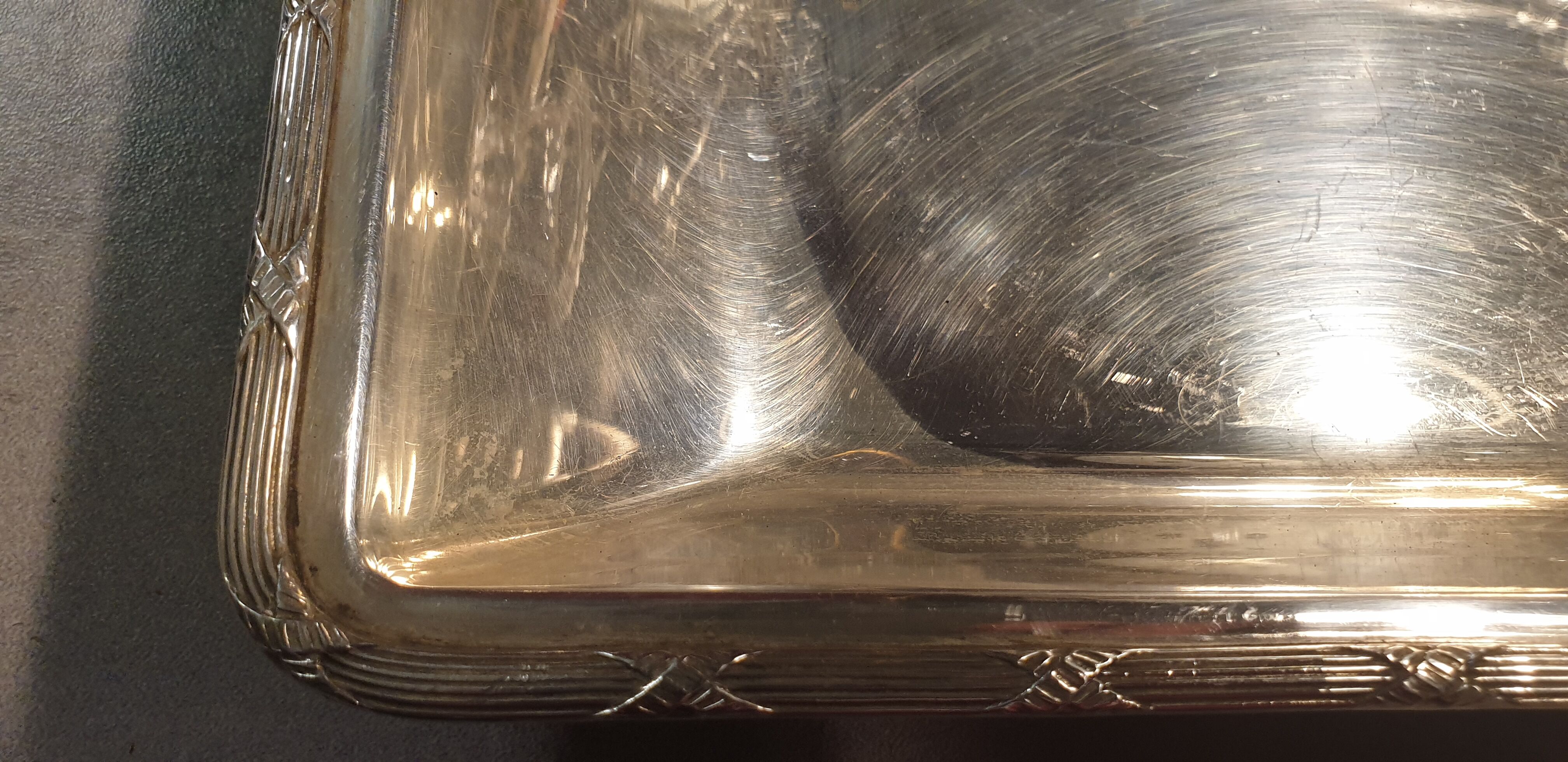 Silver metal dish hallmark and gramage late nineteenth century