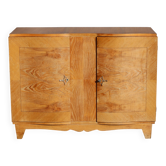 Buffet Art Déco français - Buffet ancien en marqueterie de noyer doré - Années 30
