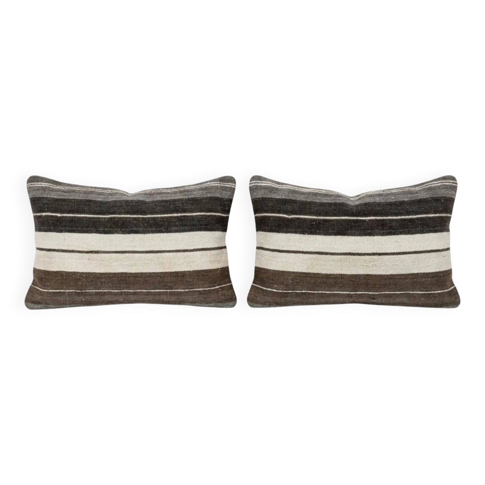 Set of 2 vintage kilim cushion covers 41x61 cm