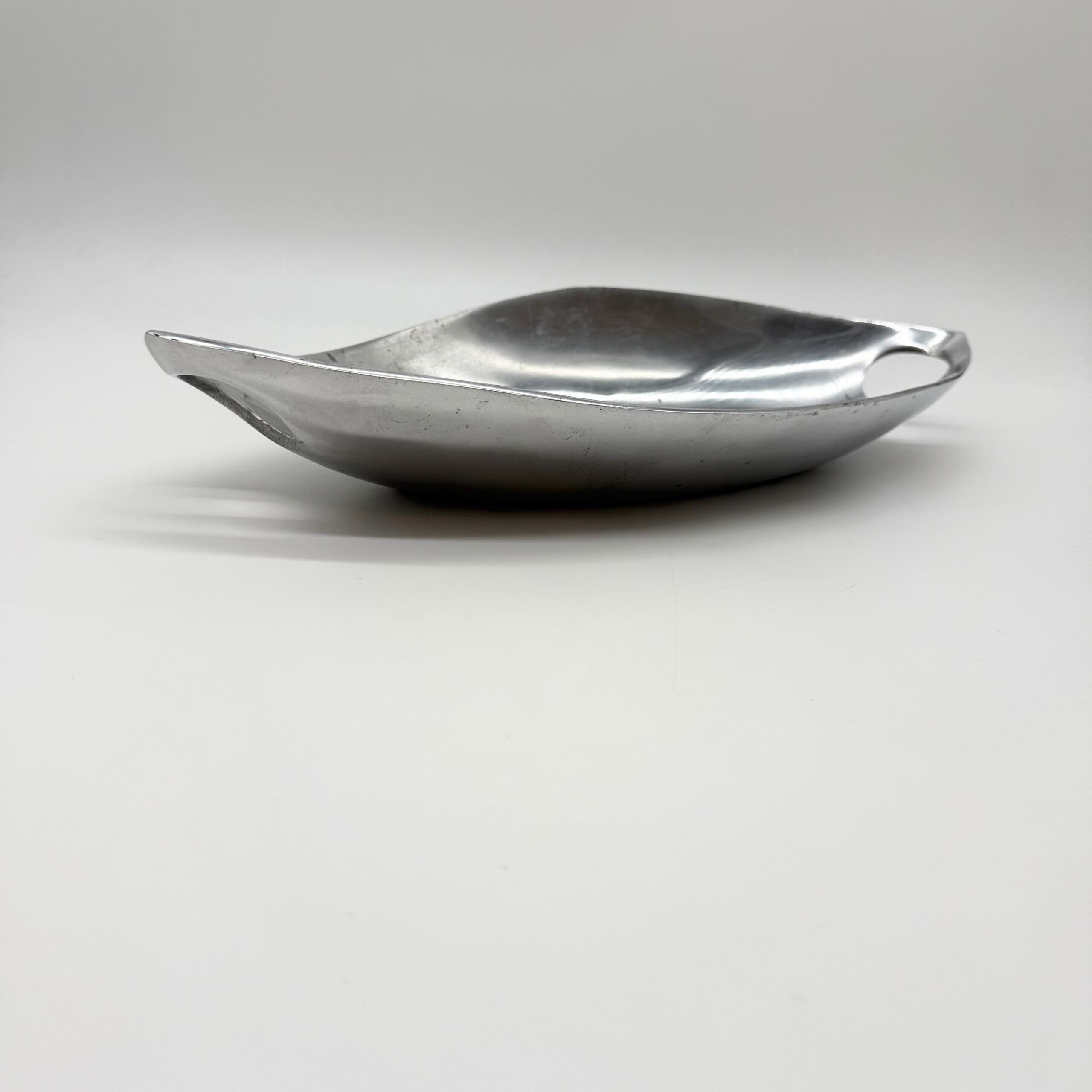 Polished aluminium cast centrepiece / bowl – 1980s