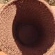 Panier cylindrique en corde vintage
